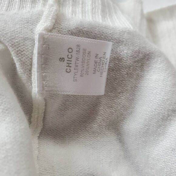 Zenana Outfitters Cream Open Front Knit Cardigan Size S - Picture 6 of 7